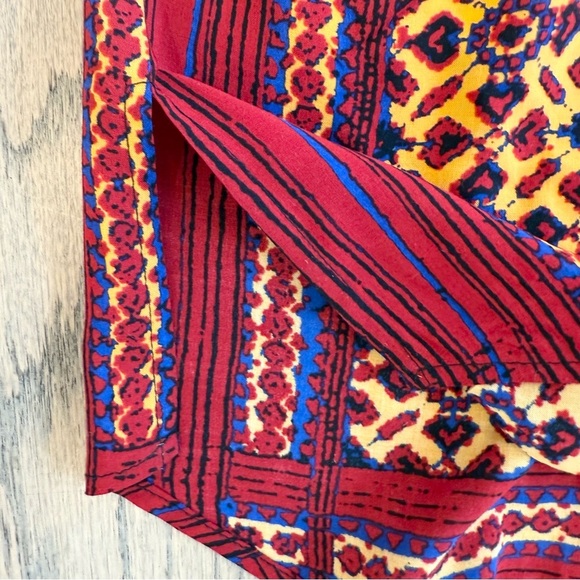 Plenty By Tracey Reese Women’s Vibrant Tribal Printed Button Down Blouse Size XS - Picture 13 of 15